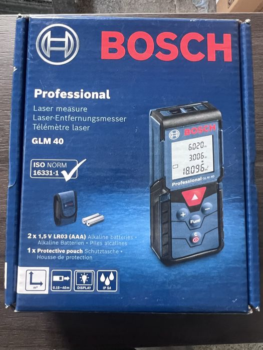 Лазерна ролетка Bosch GLM 40 Professional, 40 м