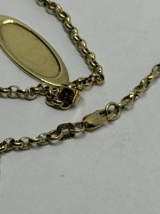 златен дамски синджир с висулка богородичка 5.42гр 14к 585