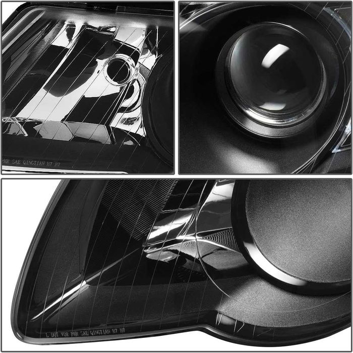 Faruri VW Passat B6 Lupa Fundal Negru DEPO