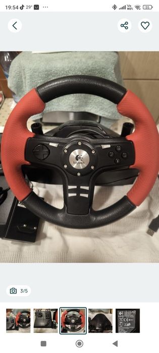 Volan Logitech formula force EX + pedale + alimentator