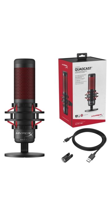 Микрофон HyperX Quadcast черный