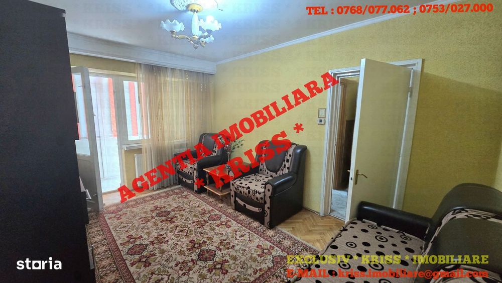 OFERTĂ! AP.  2 Camere GĂVANA 2 Semidecomandat Etaj 1 Liber Mob. Utilat