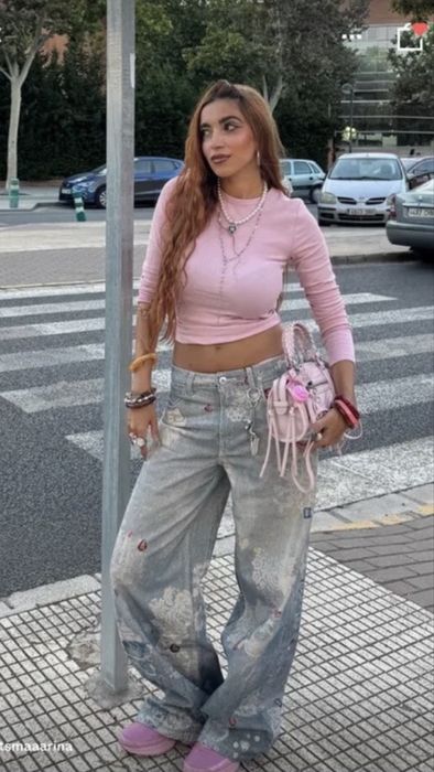 Дънки Bershka с ниска талия
