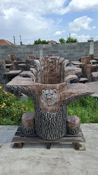 Градински чешми от щампован бетон