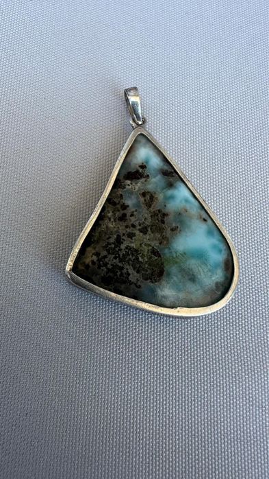 Pandantiv argint si larimar