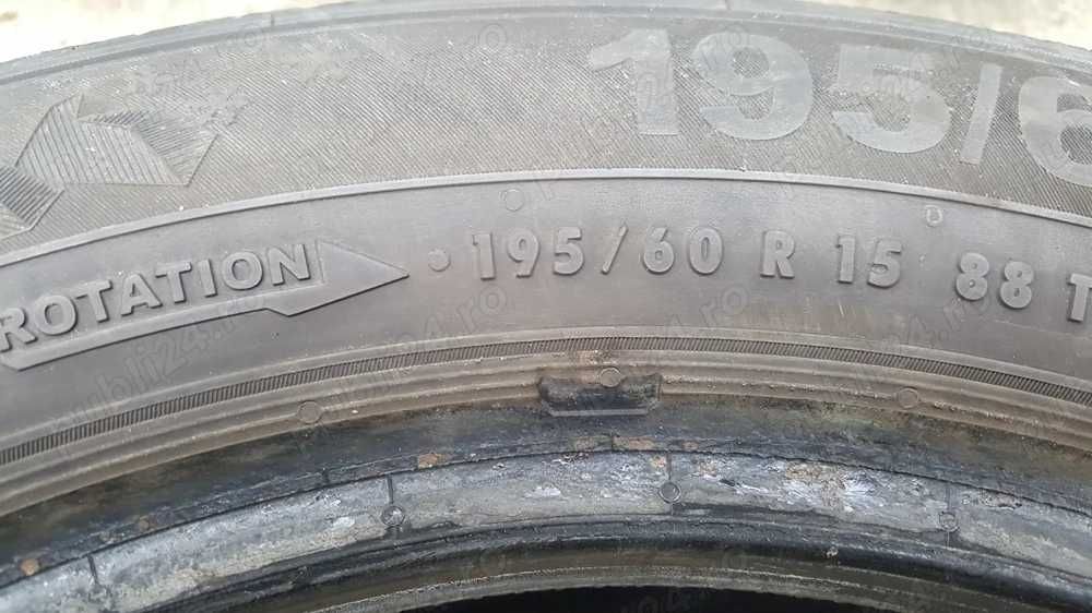 Vând anvelope iarnă, 196 65 R15, DOT 2021, Preț pe set de 4 = 160 Lei