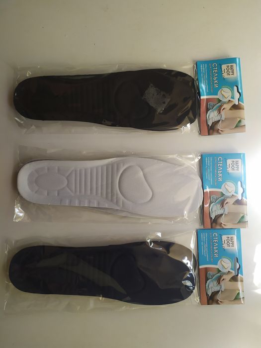 Стельки спортивные с амортизатором и без,термо,кожаные, стельки с па