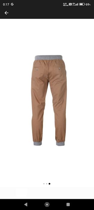 Soul Cal - Мъжки панталон Ribbed Chino, памучен, Кафе, L EU