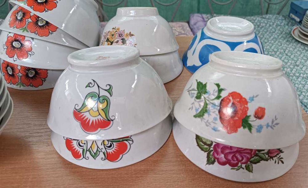 Фарфоровые касушки и пиала