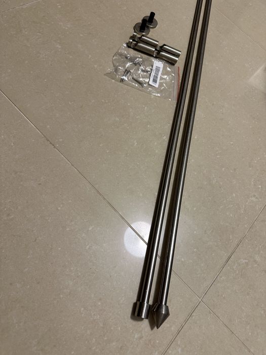 Set galerie si draperii crem,opace,Ikea