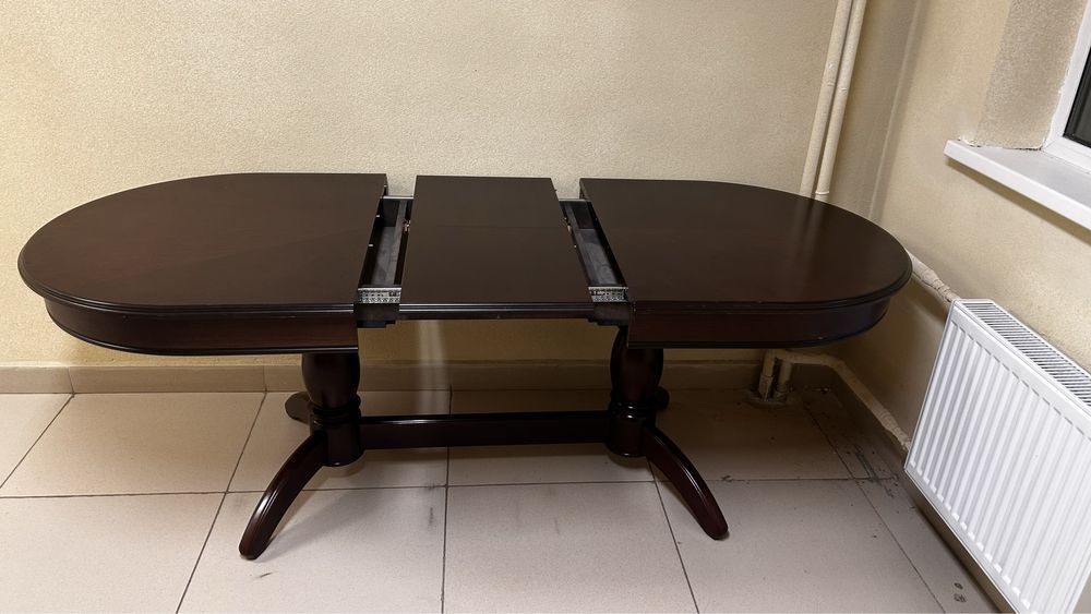 Стол дубовый бордо