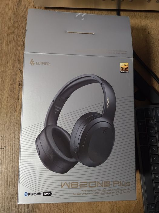 Безжични шумоизолиращи слушалки Edifier WH820NB Plus ANC LDAC audio
