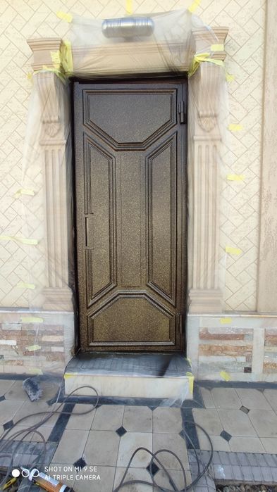 Дарвоза решётка навес Akva rom eshik буяш покраска ворота решетки наве