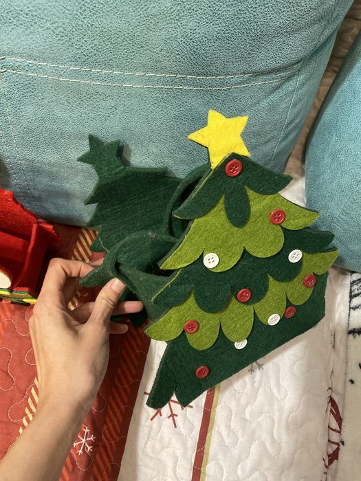 Новогодние сумочки корзинки