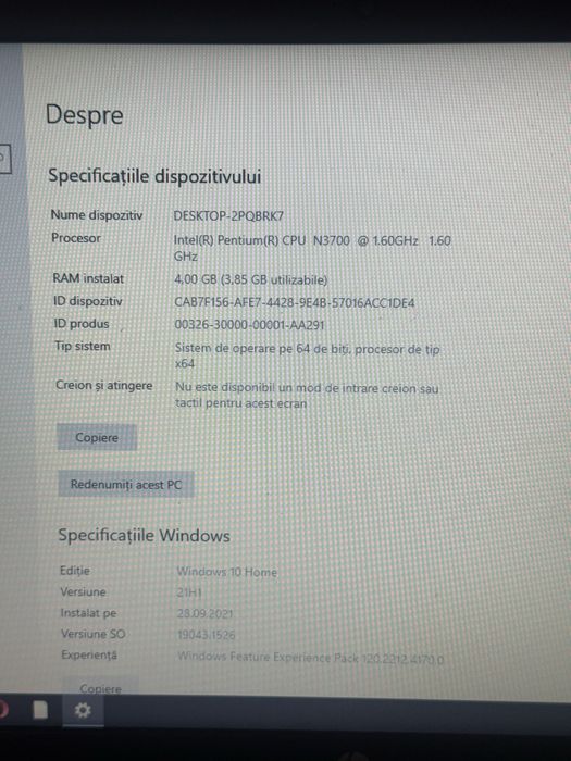 Vând laptop Hp negru