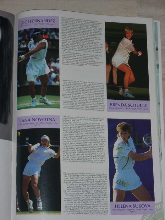 Официално списание от тенис турнира Уимбълдън 1995 с Магдалена Малеева