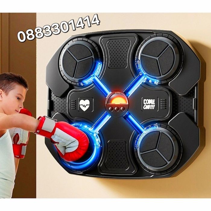 Бокс машина Боксова игра с музика, светлини + ръкавици