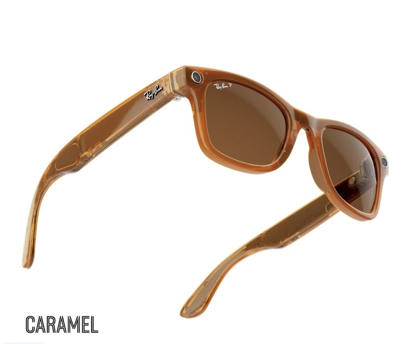 Умные очки Ray-Ban Meta Wayfarer Shiny Caramel, коричневый