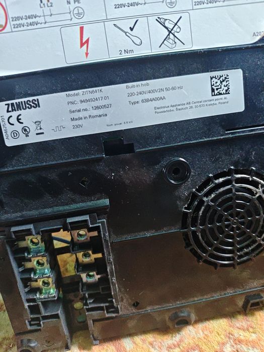 Plită electrica pe inducție Zanussi