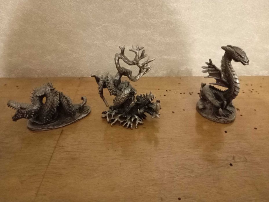 Метални фигурки на дракони - 4 броя