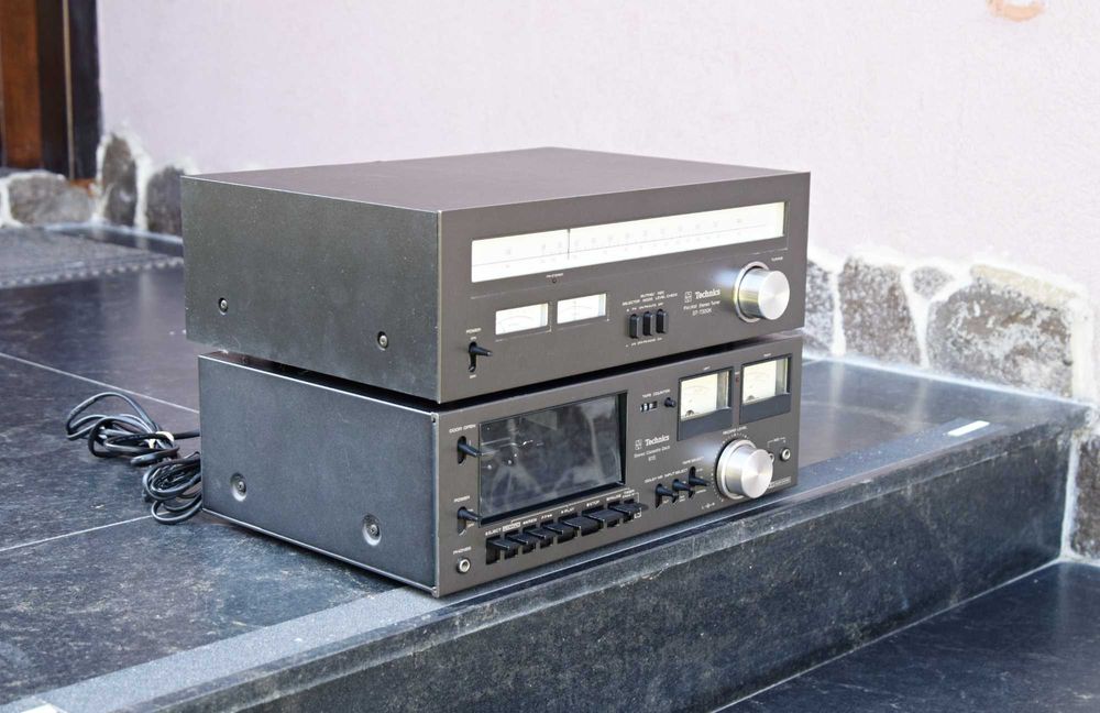 Tuner Technics ST-7300 + deck Technics RS-615 US, radio si casetofon