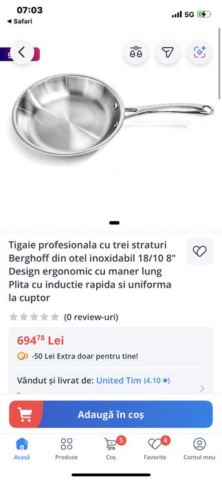 Tigaie BergHoff Dina inox 28 cm