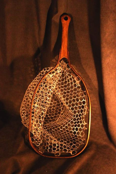 Ръчно изработен дървен кеп за риболов