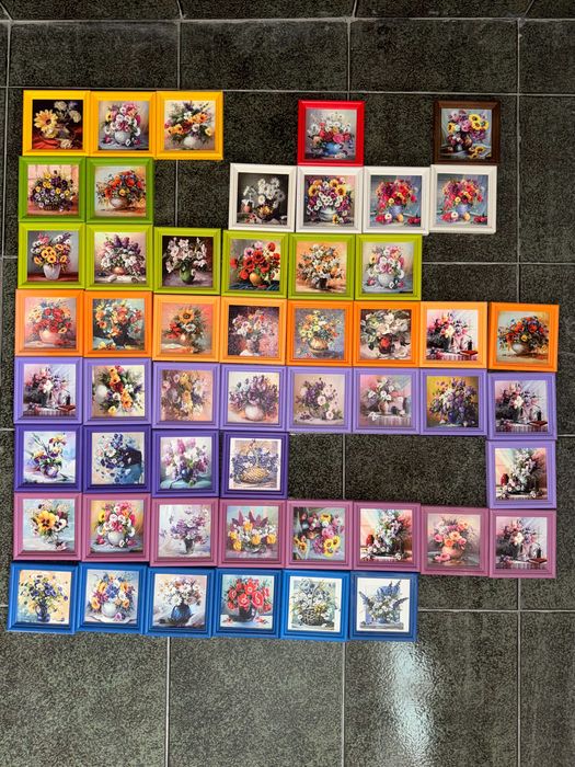 живописни мини картини цветя