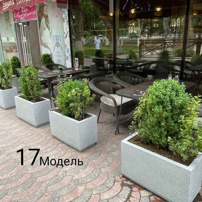 Гул тувак, вазон, кашпо, горшки, клумбы из бетона