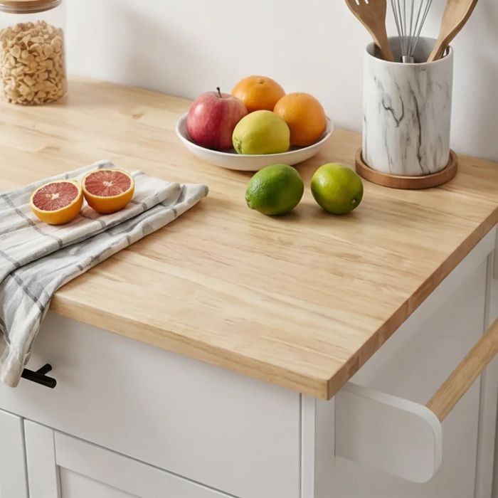 120 см кухненски остров, количка за съхранение с подвижни колела