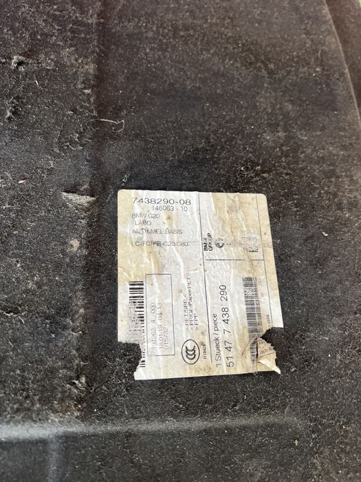 Bmw Seria 3 G20 M3 G80 Mocheta podea portbagaj