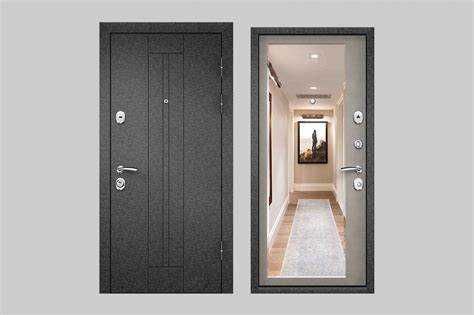 Межкомнатные двери Железные Металлические двери Mdf Temir eshik