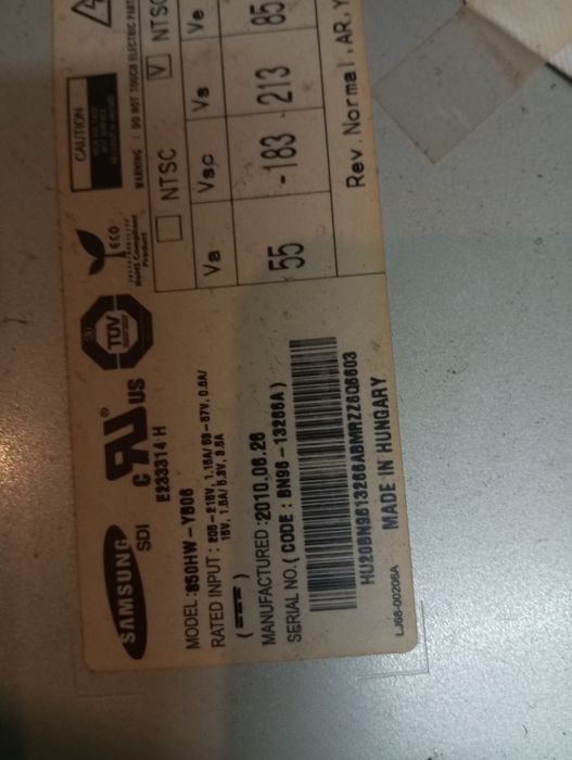 Плазмен телевизор Samsung  Ps50 за частиc430A1W