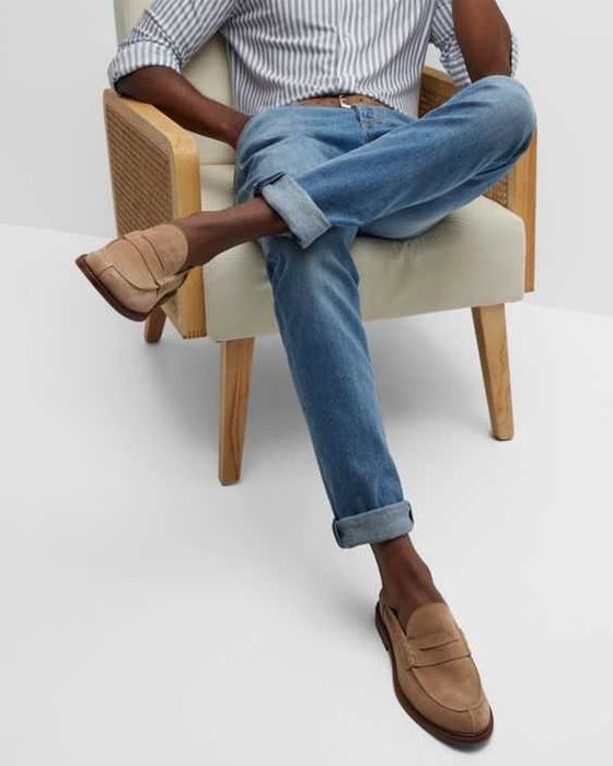 Pantofi loafer 45 penny premium Senator NOI piele naturala moale