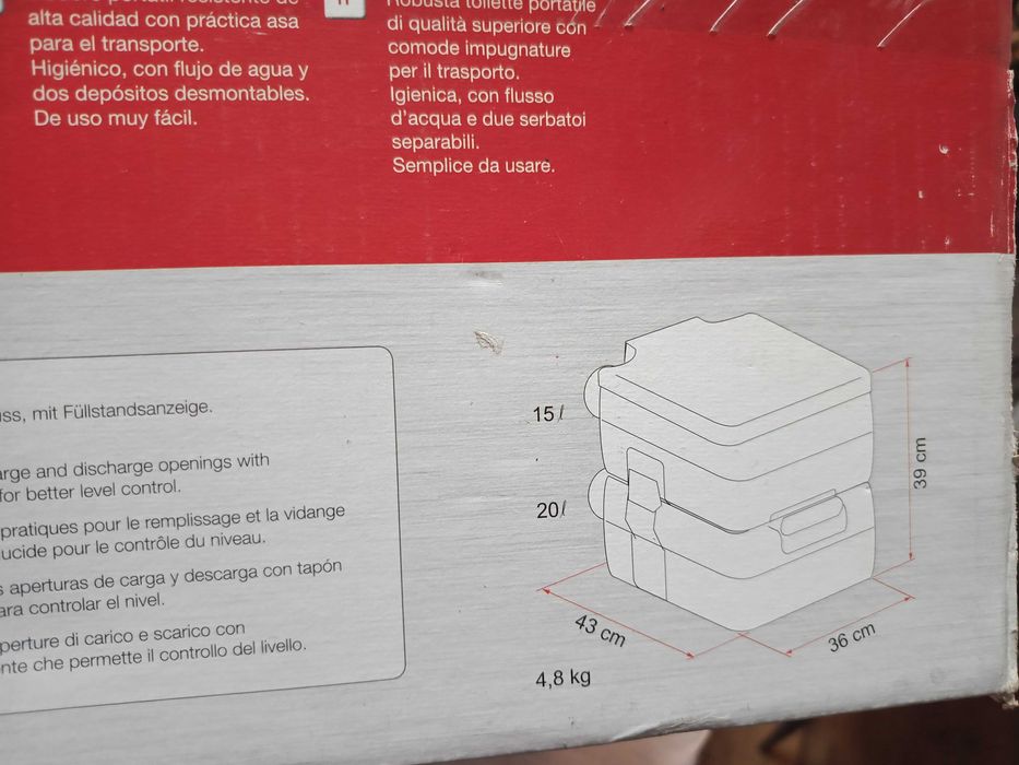 Кънпинг тоалетна с таблетки