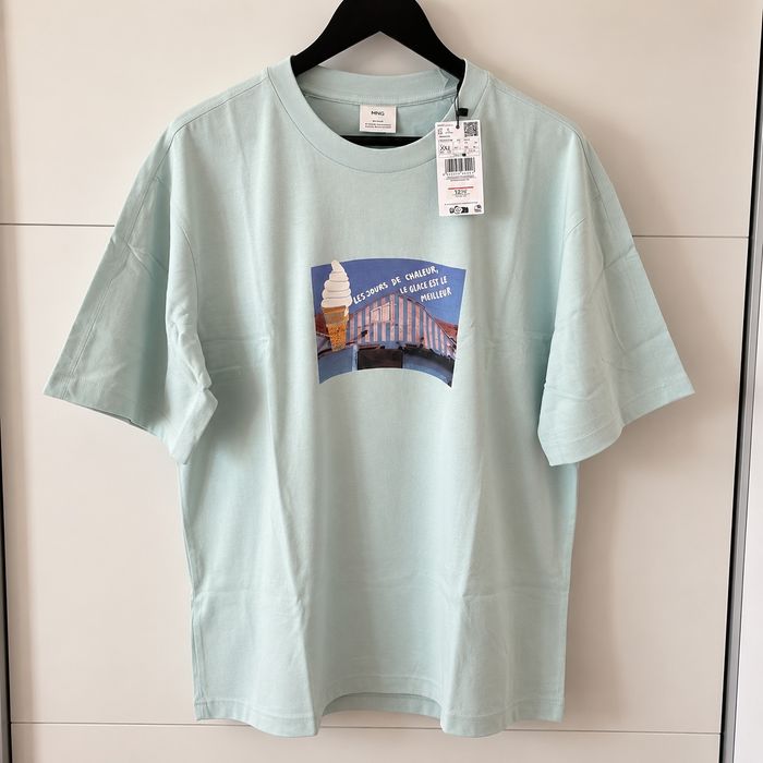 Tricou Mango Nou Eticheta Marimea XXL Relaxed Fit