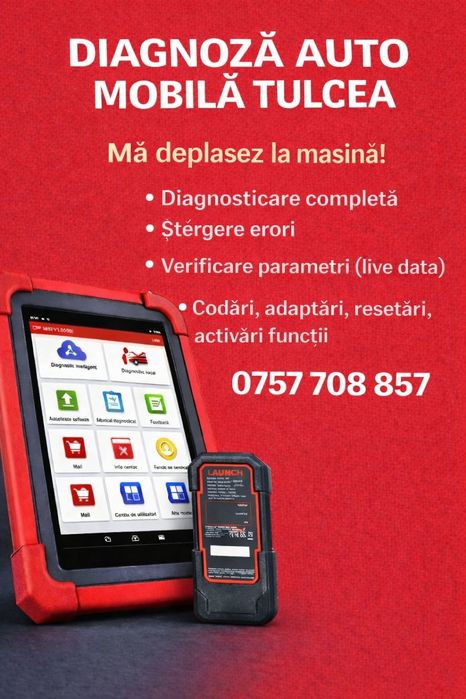 Tester / diagnoza auto / ștergere erori - la domiciliu - Tulcea