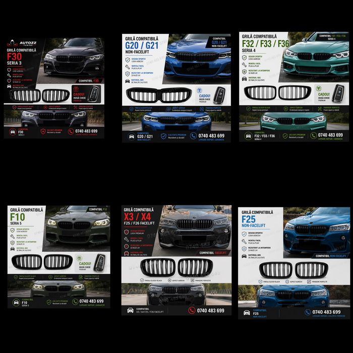 Stopuri  BMW X3 F25 G01 F10 F30 G30 Livrare GRATUITA F10 F25 G30 Seria 3 5 X3 Livrare gratuita cu verificare colet + Cadou husa cheie