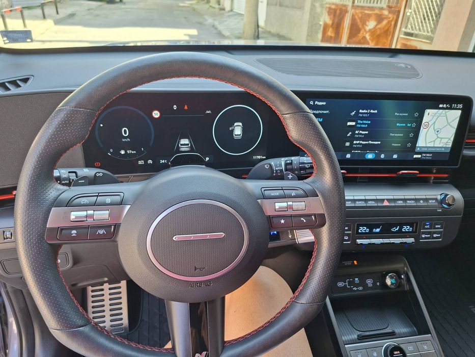 Hyundai Kona N-line пакет вън и вътре закупена от официален дилър