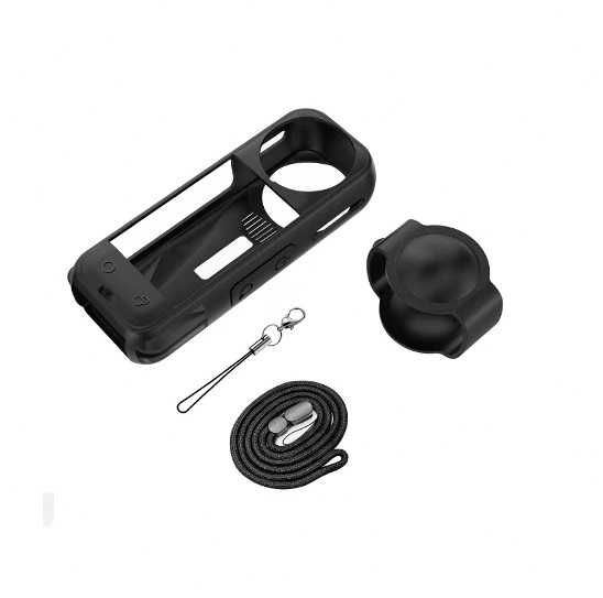 Husa de silicon + protectie obiective camera de actiune Insta360 X5