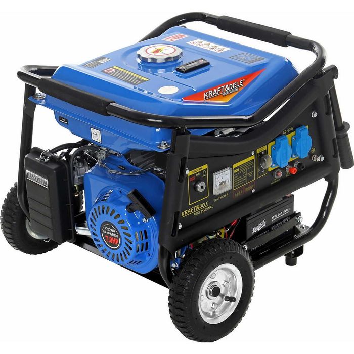 Generator de curent 3000W, roti si manere, 4 timpi, 230 V, 7 CP,