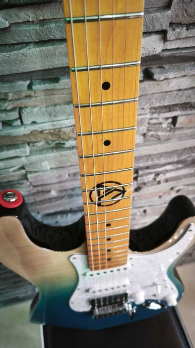 Chitara electrica Stratocaster J&D Blue Flame Custom - Garantie