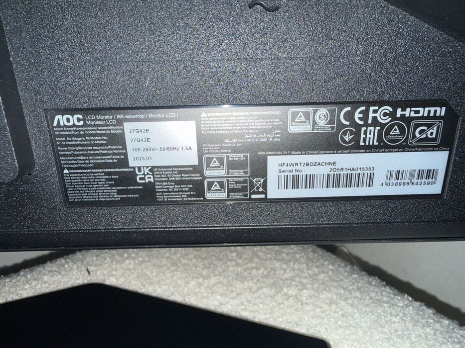 Monitor AOC Gaming