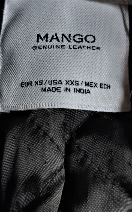 Дамско яке естествена кожа Mango