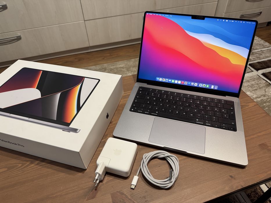 Apple MacBook Pro 14, M1 Pro 16GB Ram, 512 GB SSD, la cutie