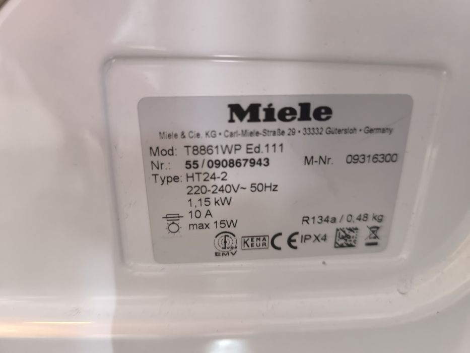 Сушилня Miele T 8861 WP - Ed111 -8кг. термопомпа клас А+