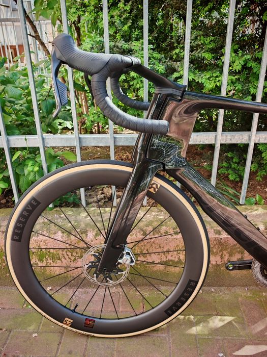 Bicicleta cursiera carbon Cervelo S5 size 61 Sram Red E1 Powermeter Reserve  64/57 stare F bună
