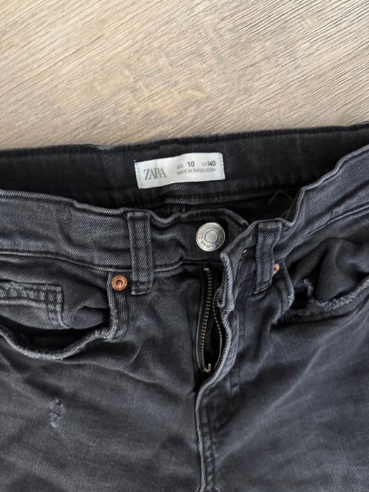 Blugi Zara negri, 140 cm, 10 ani