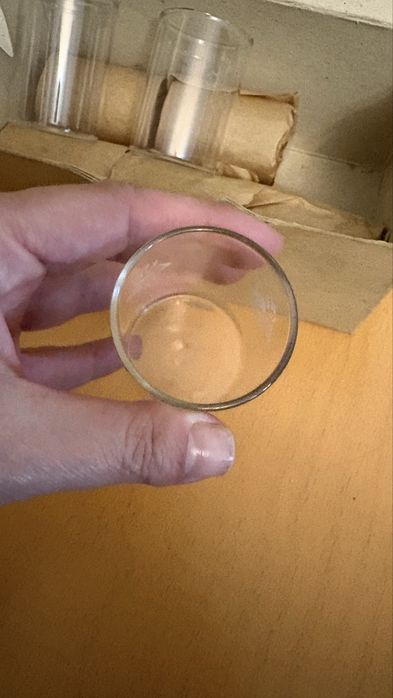 Стъклени руски нови чашки 8 бр.