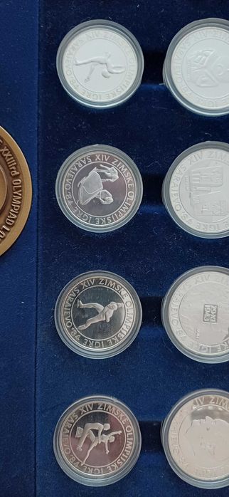 Сребърни монети Олимпийски игри Сараево 1984